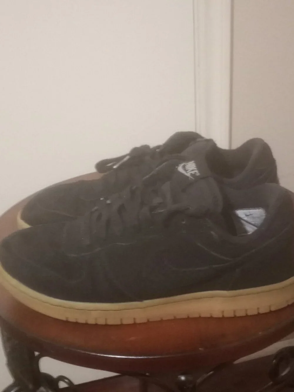 Big Nike Lux Low Black Snakeskin Gum Men's Size 8 Rare Edition